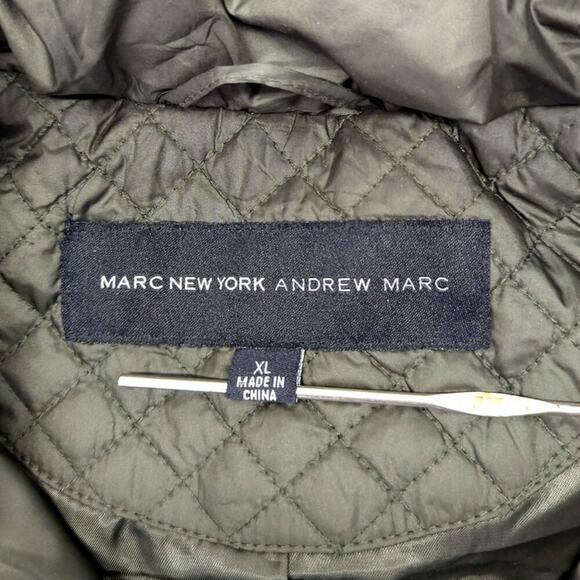 Andrew Marc New York Womens XL Full Zip Quilted Puffer Long Sleeve Jacket Coat - Picture 5 of 12